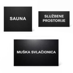 Gravirana tabla sa tekstom po želji – Mat crna
