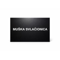 Alternative view of Gravirana tabla sa tekstom po želji – Mat crna