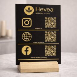 Tabla sa 3 QR koda po želji